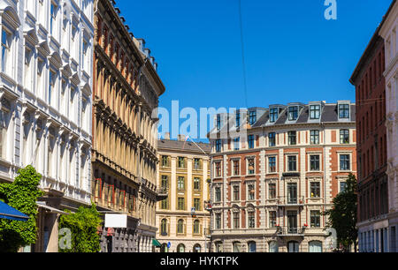 Gebäude in der Innenstadt von Kopenhagen, Dänemark Stockfoto