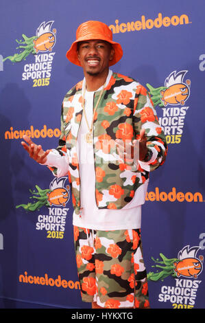 Nick Cannon besucht 2015 Nickelodeon Kids Choice Sports Awards an der UCLA am 16. Juli 2015 in Los Angeles, Kalifornien. Stockfoto