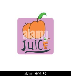 Die Aprikose Frucht-Symbol. Stock Vektor