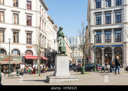 Die Statue von Königin Elisabeth im Zentrum von Brüssel Stockfoto