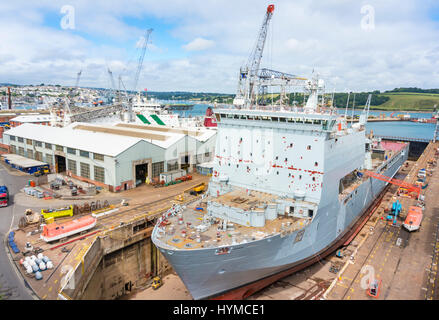 Falmouth Cornwall Pendennis Werft in Falmouth docks Falmouth Cornwall England West Country UK GB Großbritannien EU-Europa Stockfoto