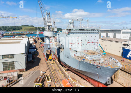Falmouth Cornwall Pendennis Werft in Falmouth docks Falmouth Cornwall England West Country UK GB Großbritannien EU-Europa Stockfoto
