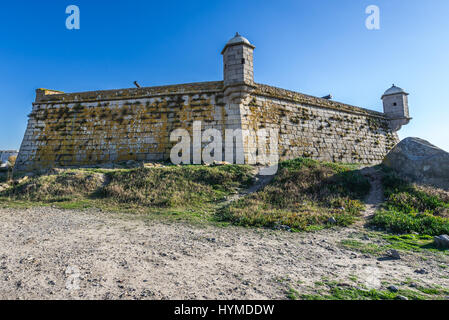 Festung von Sao Francisco Queijo (allgemein bekannt als Burg von Käse) in Nevogilde Zivilgemeinde der Stadt Porto, Portugal Stockfoto