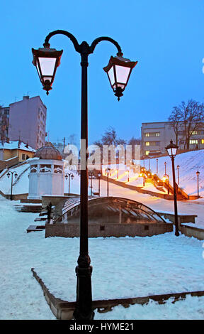 Laterne auf dem türkischen Platz in Czernowitz, Ukraine Stockfoto