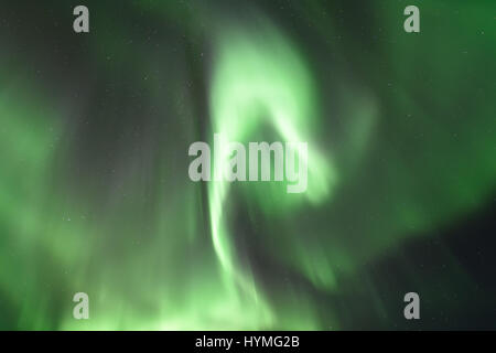 Aurora Borealis vom Hotel Ranga in Südisland Stockfoto