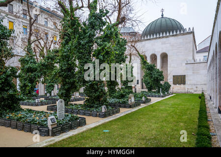 Friedhof in Budapest Dohany Straße Synagoge, Dezember-20-2016 Stockfoto