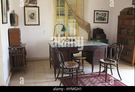 Im Inneren des Hauses von Howard Carter in Luxor Stockfoto