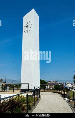 Der Uhrturm, Marine Gardens. Carrickfergus, County Antrim, Nordirland, Vereinigtes Königreich Stockfoto