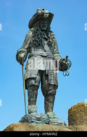 Statue von König Wilhelm von Orange, Carrickfergus, County Antrim, Nordirland, Vereinigtes Königreich Stockfoto