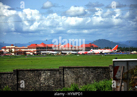 Cochin International Airport, verkehrsreichsten und größten Flughafen im Bundesstaat Kerala. (Foto Copyright © by Saji Maramon) Stockfoto