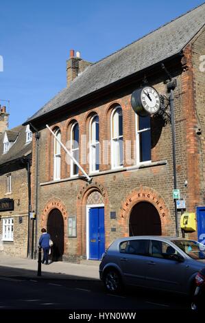 Rathaus, Market Street, Whittlesey, Cambridgeshire, entstand im Jahre 1825 zu einem Preis von £315, Haus der Stadt Feuerwehrfahrzeuge Stockfoto