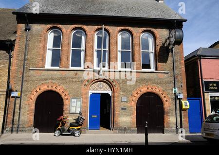 Rathaus, Market Street, Whittlesey, Cambridgeshire, entstand im Jahre 1825 zu einem Preis von £315, Haus der Stadt Feuerwehrfahrzeuge Stockfoto