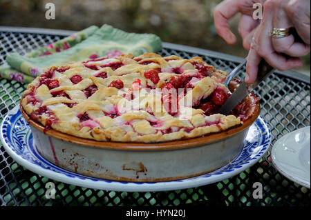 Kirsche und Berry Pie Stockfoto