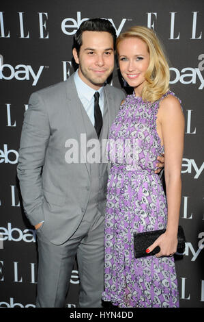 Skylar Astin Akteure und Anna Camp kommt bei der 6. jährlichen ELLE Frauen In Musik Feier von eBay bei Boulevard3 am 20. Mai 2015 in Hollywood, Kalifornien vorgestellt. Stockfoto