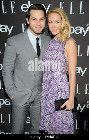 Skylar Astin Akteure und Anna Camp kommt bei der 6. jährlichen ELLE Frauen In Musik Feier von eBay bei Boulevard3 am 20. Mai 2015 in Hollywood, Kalifornien vorgestellt. Stockfoto