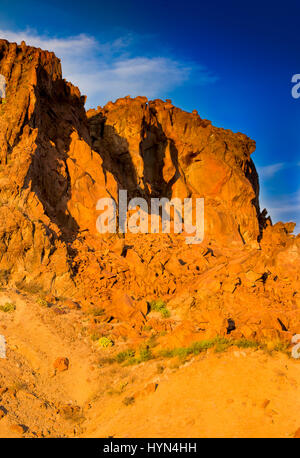 Terlingua, Texas bei Sonnenuntergang Stockfoto