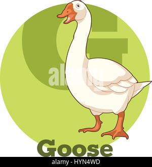 ABC-Cartoon-Gans Stock Vektor