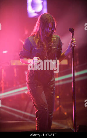 Sängerin Tove Lo führt im Wiltern Theatre am 1. Oktober 2015 in Los Angeles, Kalifornien. Stockfoto