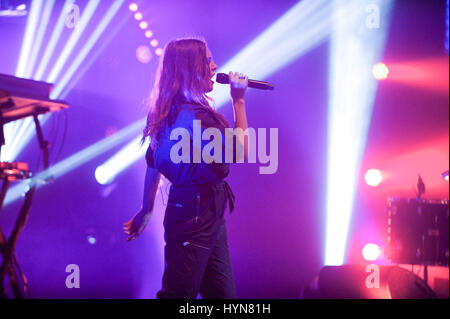 Sängerin Tove Lo führt im Wiltern Theatre am 1. Oktober 2015 in Los Angeles, Kalifornien. Stockfoto