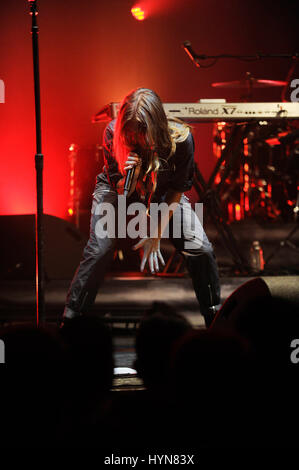 Sängerin Tove Lo führt im Wiltern Theatre am 1. Oktober 2015 in Los Angeles, Kalifornien. Stockfoto