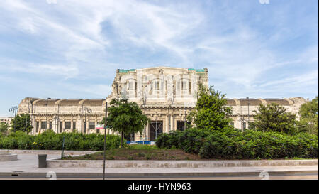 Ansicht von Milano Centrale Bahnhof, Italien Stockfoto