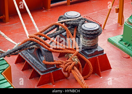 Brocklebank - alte Schlepper im Albert Dock, Liverpool, England Stockfoto