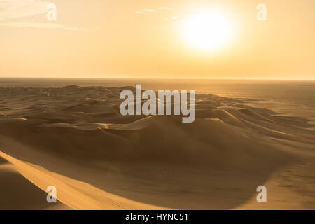 Spuren in Rub al-Khali Stockfoto