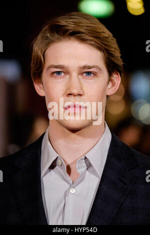 London, UK. 6. April 2017. Die UK-Premiere der Sinn des AN zu beenden auf 04.06.2017 im Picturehouse Central London stattfand. Im Bild: Joe Alwyn. Bild von Julie Edwards Credit: Julie Edwards/Alamy Live-Nachrichten Stockfoto