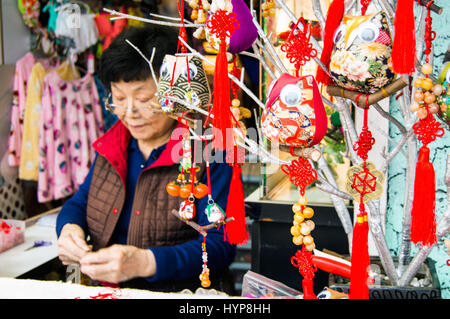 Neuheit Handy Ketten, Ximending, Taipei, Taiwan Stockfoto