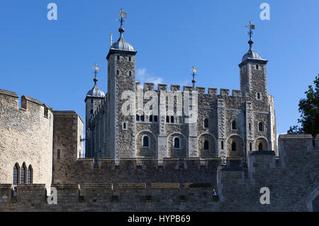 Ihre Majestät königlichen Palast und Festung der Tower of London, London, England, Großbritannien, UNESCO Stockfoto