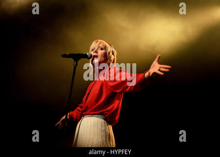 BARCELONA - 19 JUN: Roisin Murphy (Künstler) führt auf Sonar Festival am 19. Juni 2015 in Barcelona, Spanien. Stockfoto