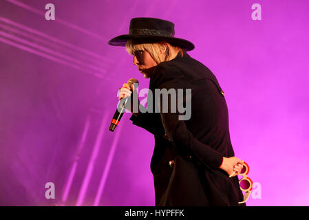 BARCELONA - 19 JUN: Roisin Murphy (Künstler) führt auf Sonar Festival am 19. Juni 2015 in Barcelona, Spanien. Stockfoto