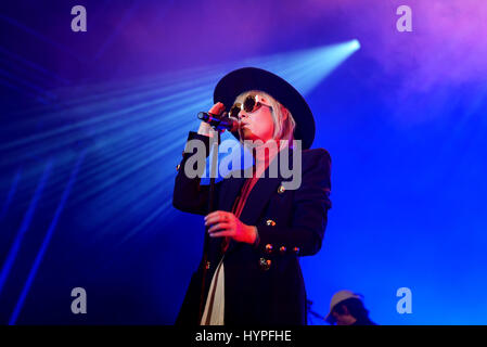 BARCELONA - 19 JUN: Roisin Murphy (Künstler) führt auf Sonar Festival am 19. Juni 2015 in Barcelona, Spanien. Stockfoto