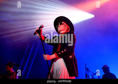 BARCELONA - 19 JUN: Roisin Murphy (Künstler) führt auf Sonar Festival am 19. Juni 2015 in Barcelona, Spanien. Stockfoto