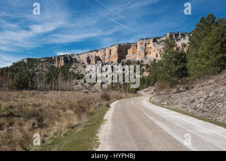 Flussschlucht Wölfe in Soria, Spanien. Stockfoto