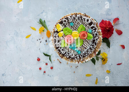 Leckere Kuchen Zusammensetzung Stockfoto