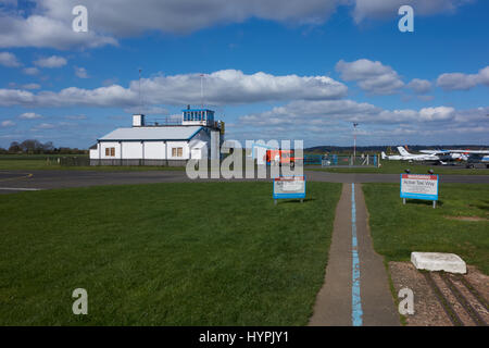 Control Tower. Wolverhampton Halfpenny Green Airport Stockfoto