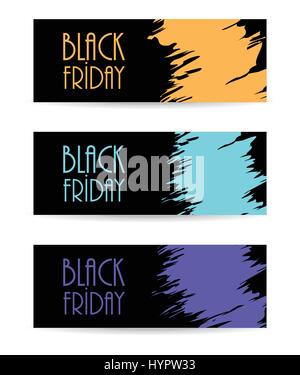 schwarzes Papier Banner mit schwarzen Freitag-design, Vektor-Illustration, eps10 Stock Vektor