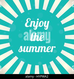 Genießen Sie den Sommer Hintergrund, Vektor-Illustration, eps10 Stock Vektor