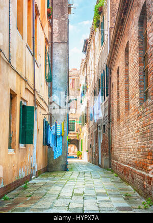 Gasse in Venedig, Italien Stockfoto