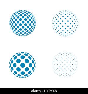 Abstrakte Welt Logo Vorlage Stock Vektor