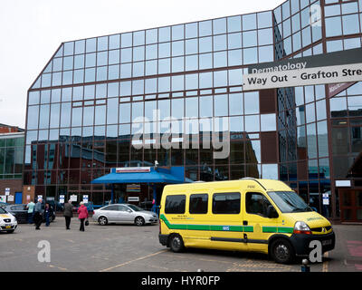 Manchester Royal Infirmary Haupteingang, Manchester, England, UK. Stockfoto