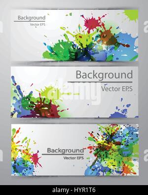 Satz von vier Banner Stock Vektor