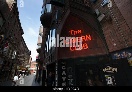 Kaverne Club Eingang, Liverpool, Merseyside Stockfoto