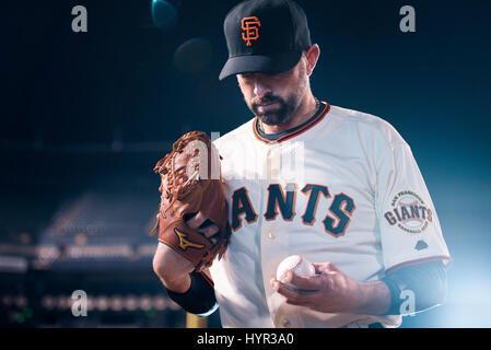San Francisco Giants Krug Jeremy Affeldt Stockfoto
