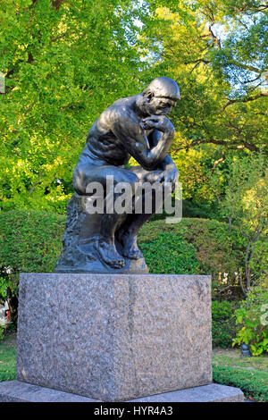 Rodins "der Denker" im National Museum of Western Art Ueno Park Taito Tokio Japan Stockfoto