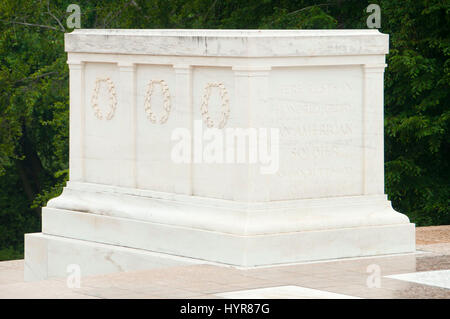 Grab des unbekannten Soldaten, Nationalfriedhof Arlington, Virginia Stockfoto