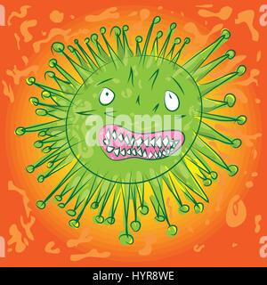 farbige Virus Vektor ist Angst vor etwas Stock Vektor