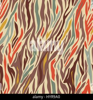 farbige Vektor geometrische nahtlose Zebra Muster design Stock Vektor