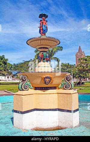 Basseterre, St. Kitts, Independence Square Park Statue, West Indies, Karibik, Stockfoto